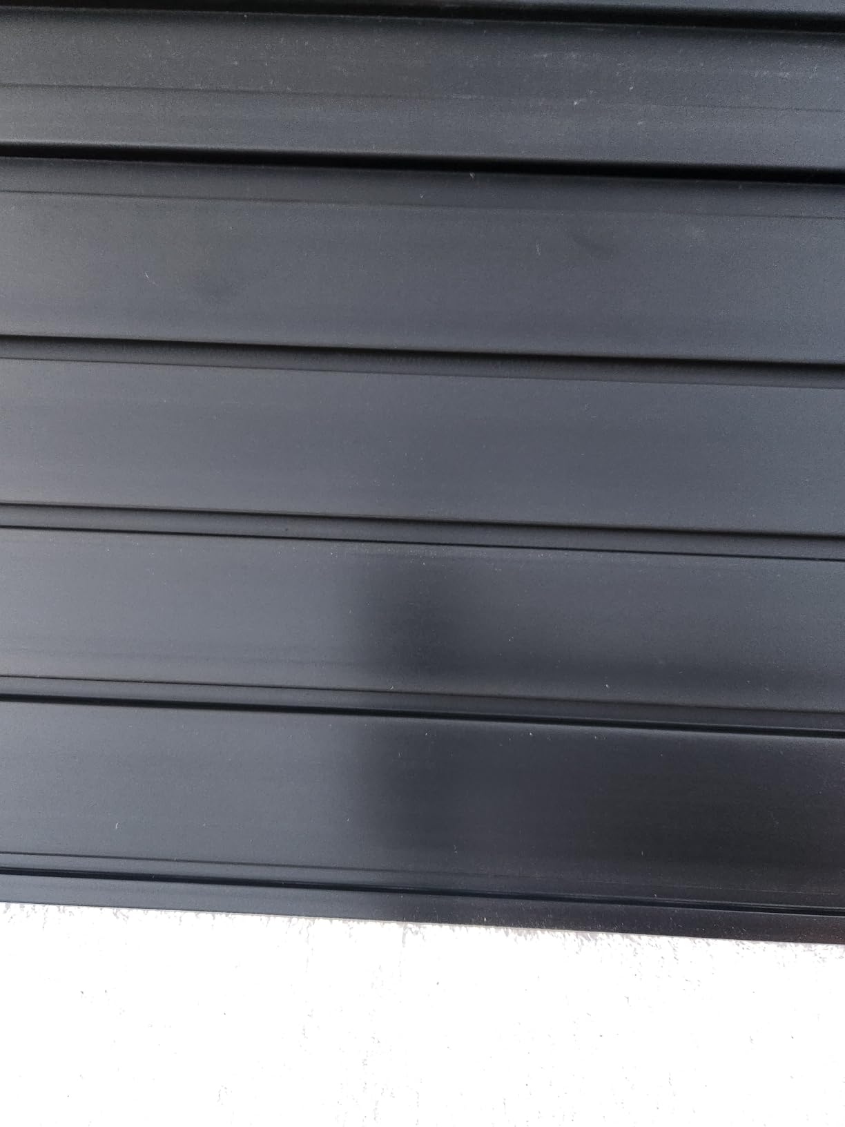 PVC Slatwall Panels, 4 ft x 8 ft Garage Wall Storage Systems, Black customer photo 2