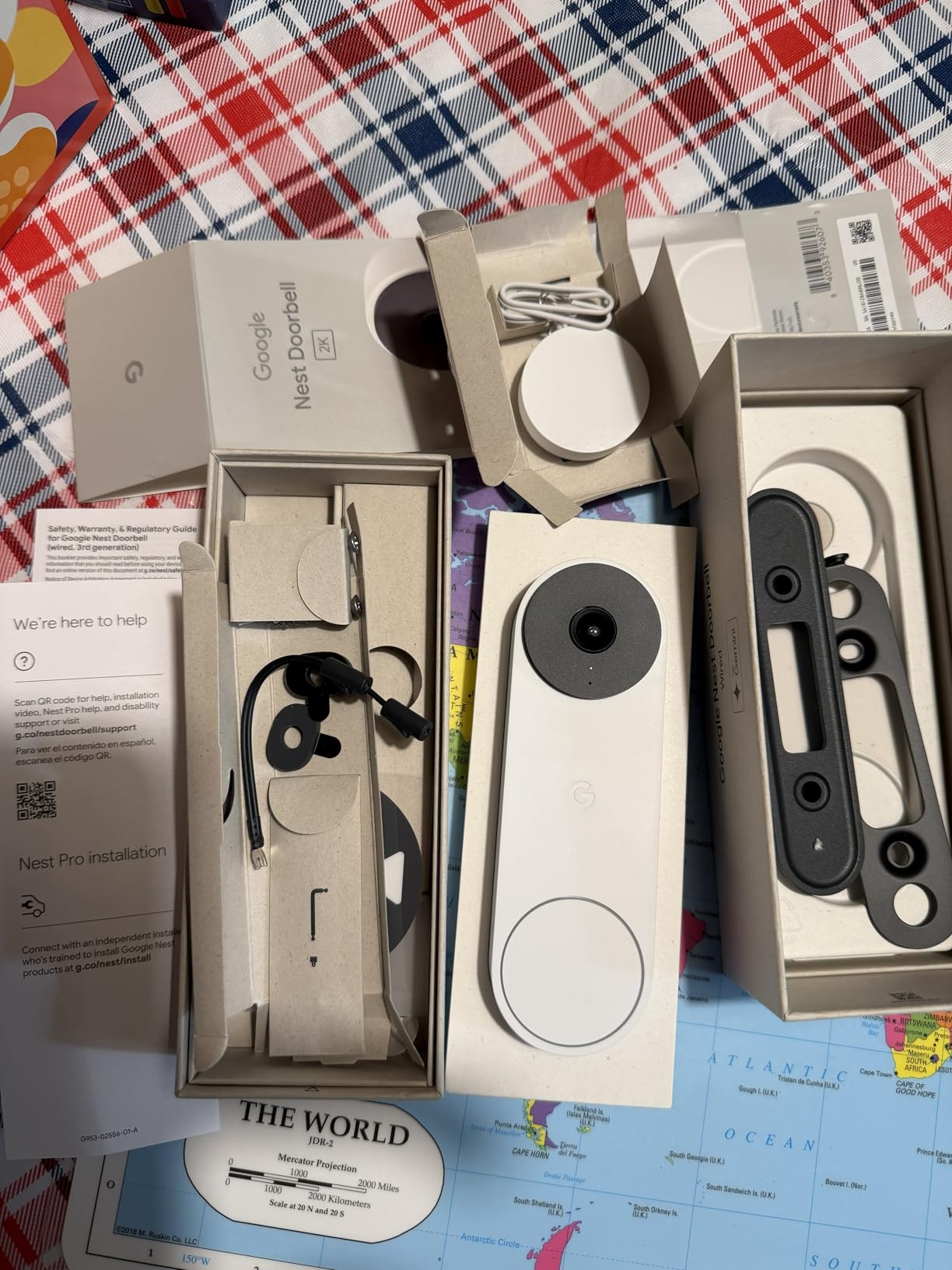 Google Nest Doorbell (Wired, 3rd Gen) - 2K Video, Live View - 2025 - Hazel | Video doorbell, 2K HDR, intelligent alerts, color night vision, 2-way audio, works with Google Home & Gemini customer photo 1