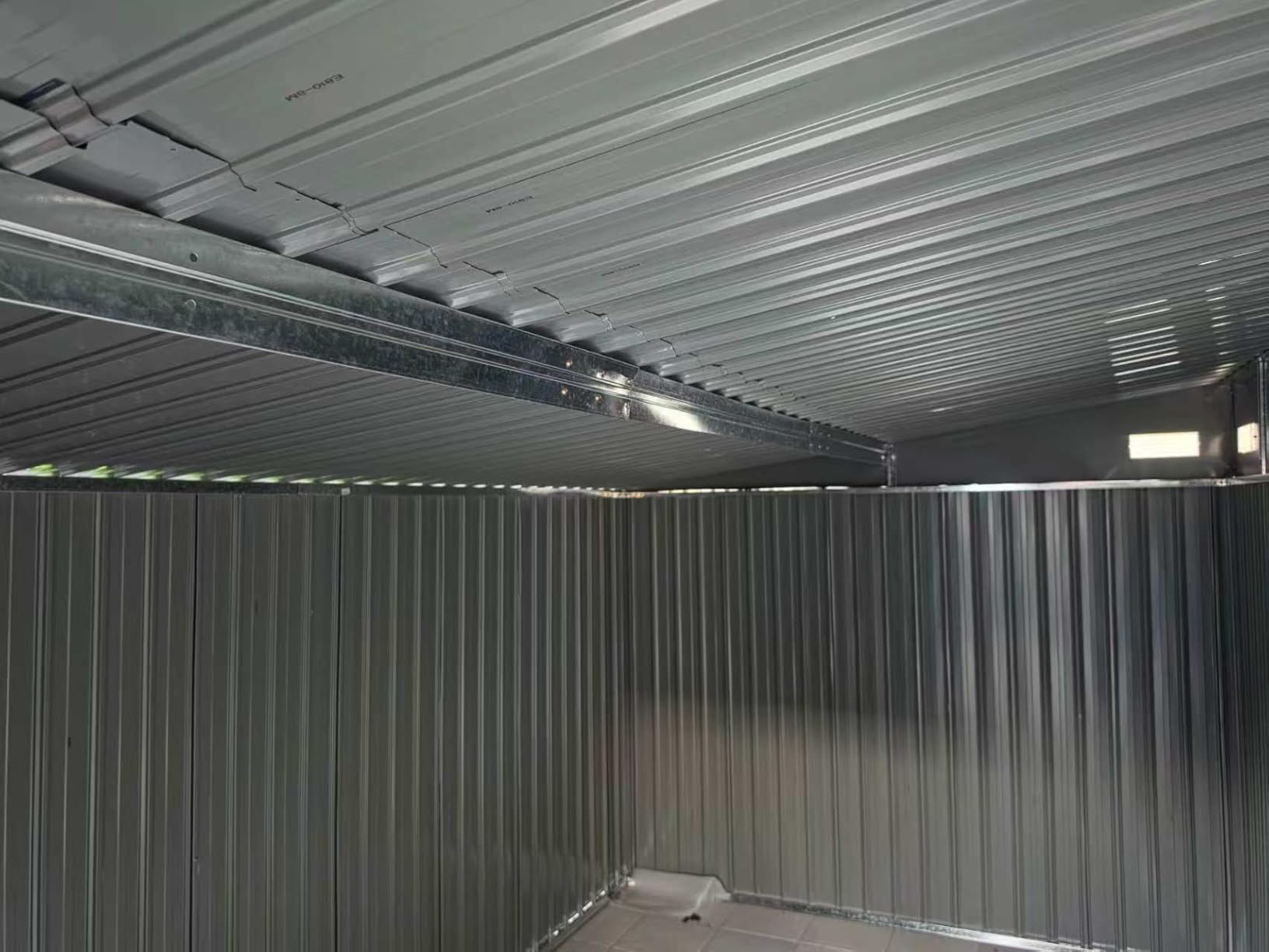 8'x12' Outdoor Lean to Storage Shed with Triple Doors Utility Galvanized Steel Sheds for Vertical Storage, Dual Lock Metal Shed with Sloped Roof for Mower,Bike,Garden Tools (Black) customer photo 2