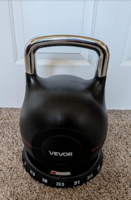 VEVOR Kettlebell, Adjustable Kettlebell with 7 Weight Levels, Die-Cast Aluminum and ABS Material, for Grip Strength Training, Full-body Workout & Cross-Training customer photo 1