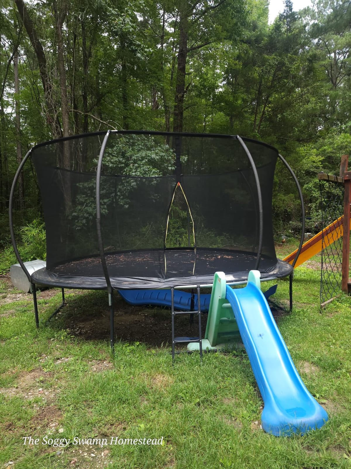 10FT 12FT 14FT 15FT 16FT Outdoor Trampoline with Enclosure Net, Heavy Duty Yard Trampolines, ASTM Approval Recreational Trampolines for Kids and Adults customer photo 2