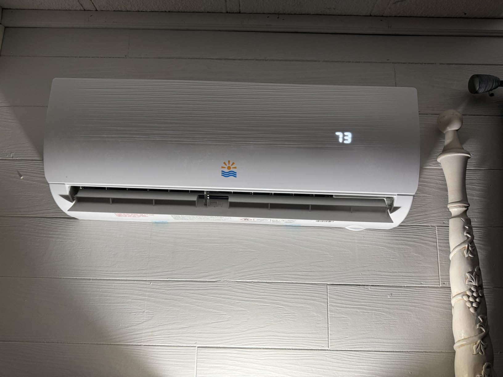 Rellytech Mini Split AC/Heating System - 19 SEER2 9000 BTU Mini Split AC Unit Inverter Heating and Cooling, 115v Energy Efficient Ductless Air Conditioner Up to 550sq.ft, 24H Timer, Installation Kit customer photo 2
