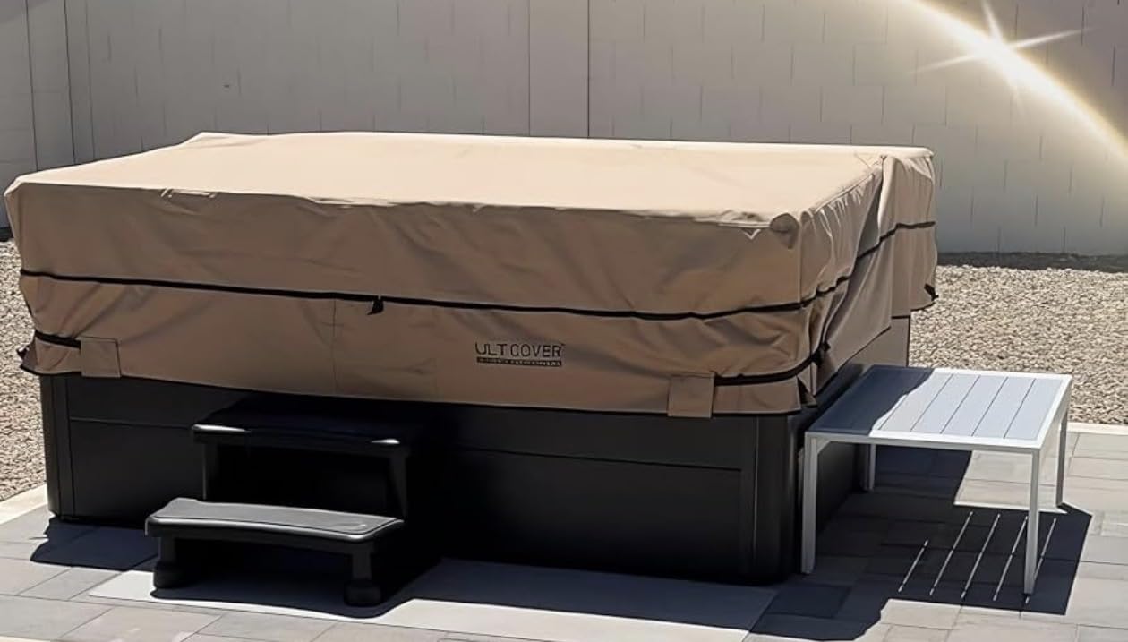 QH.HOME 85x73 Rectangular Hot Tub Cover, 1000D IP65 Waterproof customer photo 2