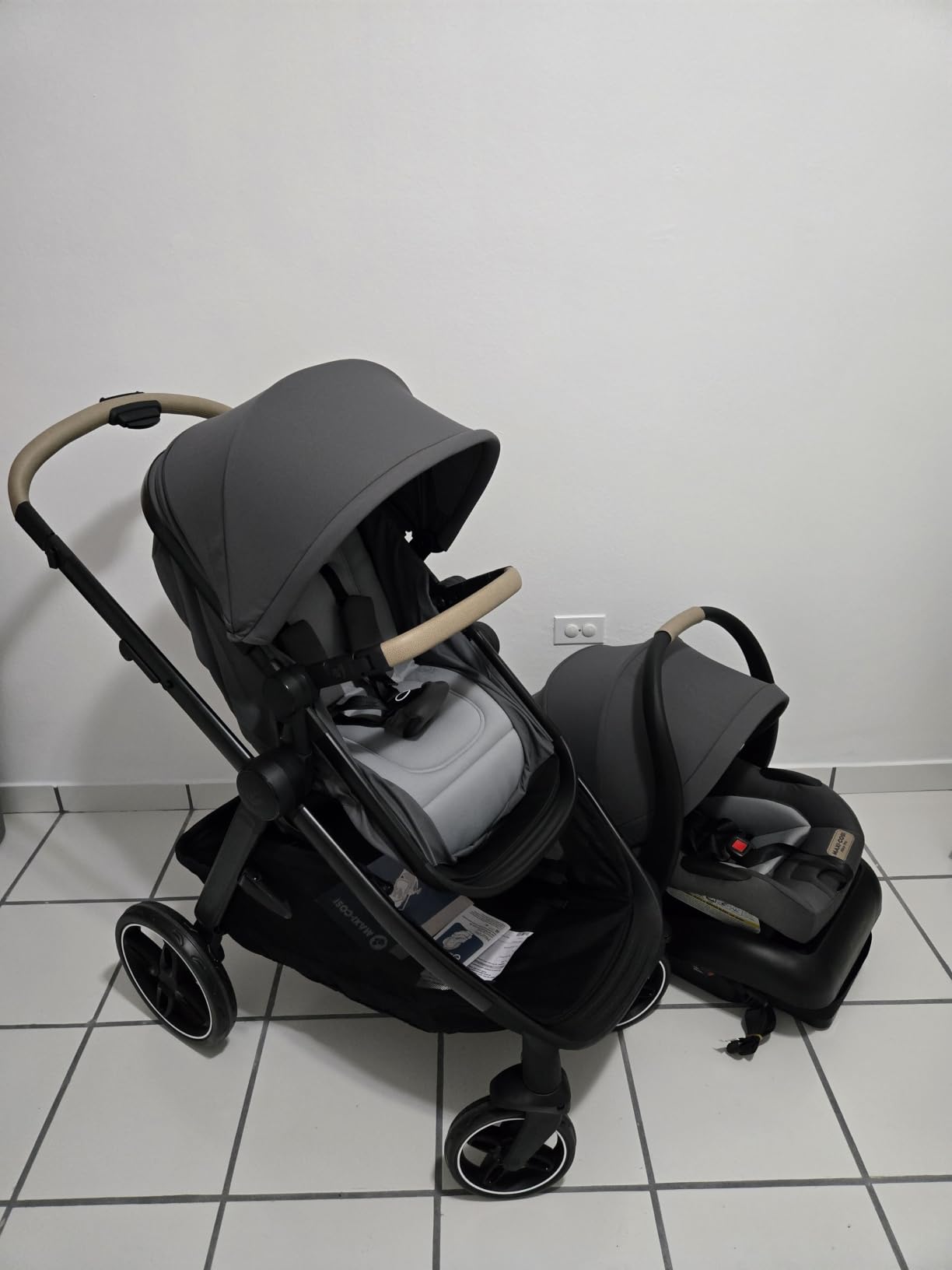 Maxi-Cosi Zelia Pro 5-in-1 Travel System with Mico Pro Infant Car Seat and Baby Stroller Combo, Reversible Seat, Large Wheels, Adjustable Handle, Newborn to Toddler, Lightweight, Seascape customer photo 1
