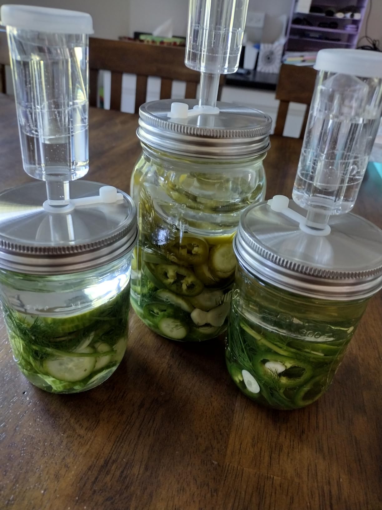 Fermentation Kit 4Pack with 4x32oz Mason Jars, 304 Lids, Airlocks, Weights customer photo 2