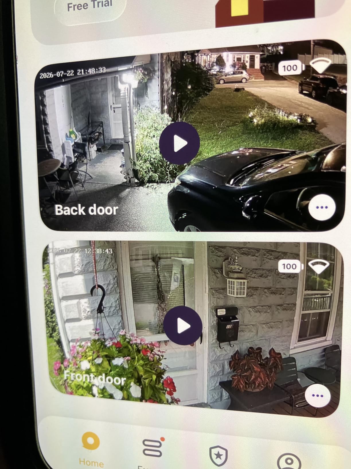 GNCC Solar Security Cameras Wireless Outdoor 2.4G WiFi, SD/Cloud Storage | Solar & Battery 360° Security Cameras, Color Night Vision, PIR Motion Detection, Spotlight & Siren Alarm, IP65 Waterproof customer photo 1