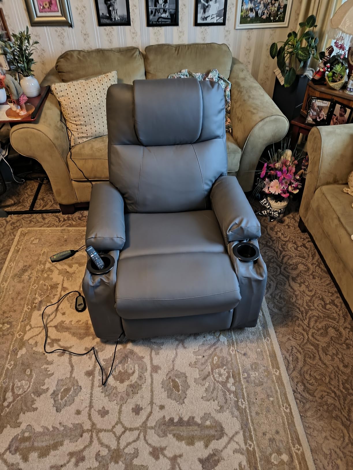 Power Lift Recliner Electric Chair for Elderly with USB Charge Port, Black customer photo 1
