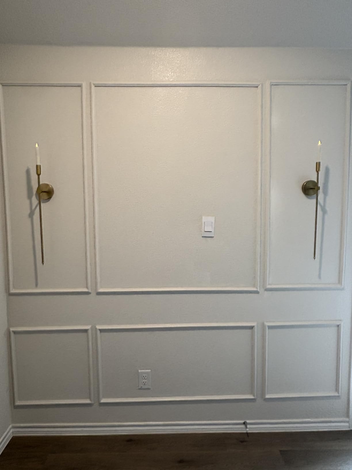 Accent Peel and Stick Wall Molding Kit Frame Pre Cut Moulding Panels customer photo 1
