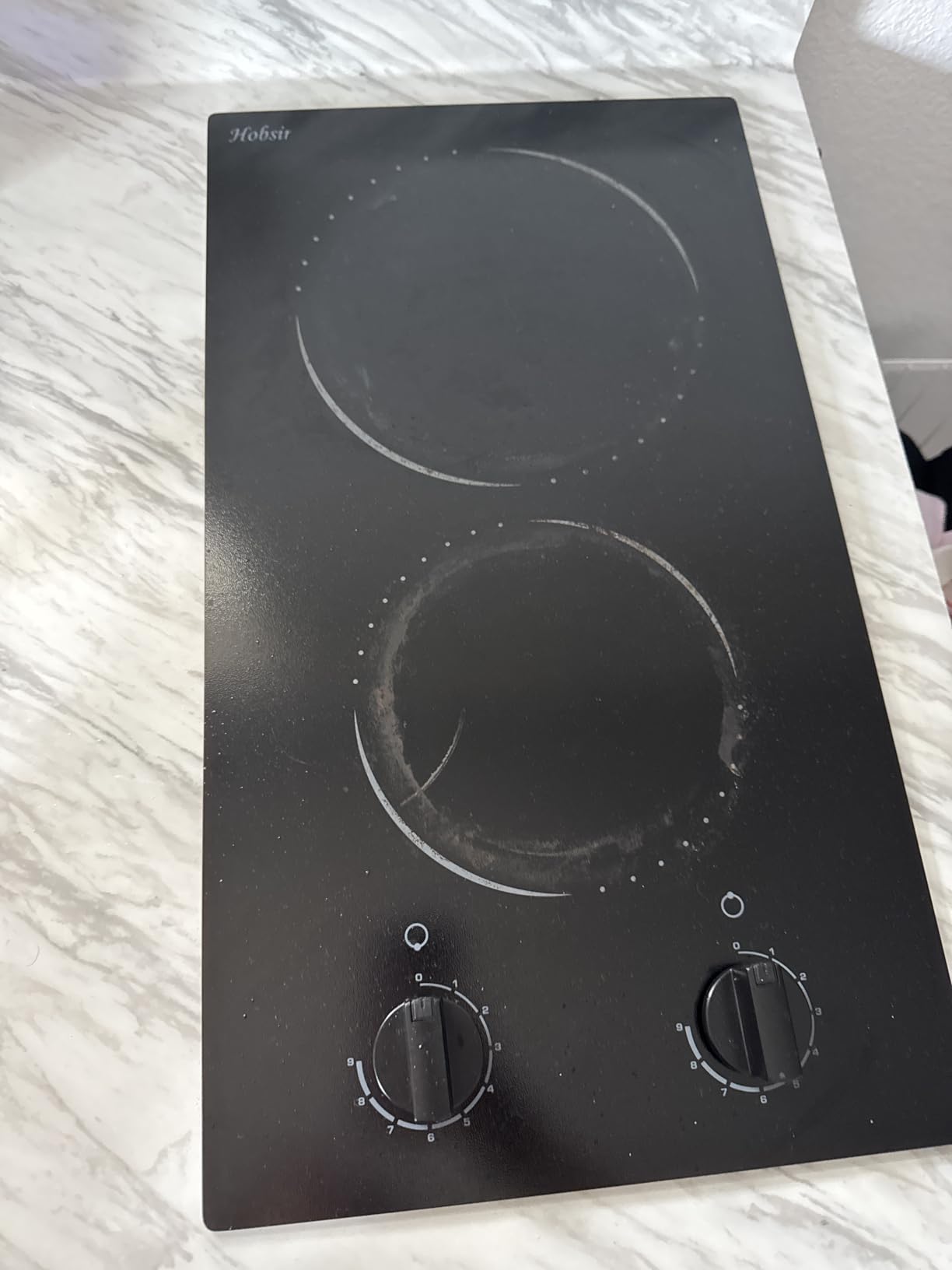 Hobsir 36 Inch Electric Cooktop with Downdraft Extractor, 4 Burners 7400W customer photo 1