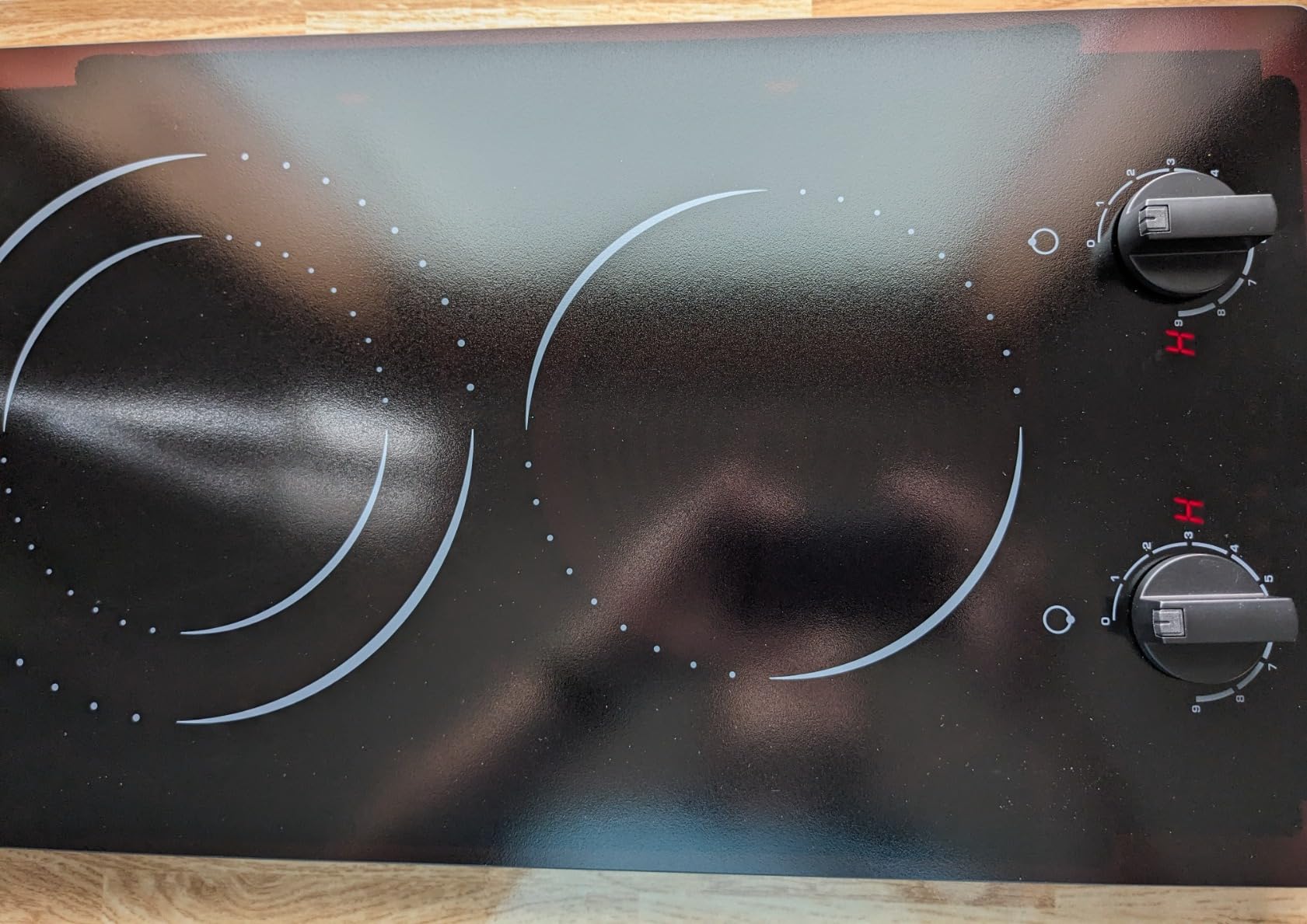 Hobsir 36 Inch Electric Cooktop with Downdraft Extractor, 4 Burners 7400W customer photo 2