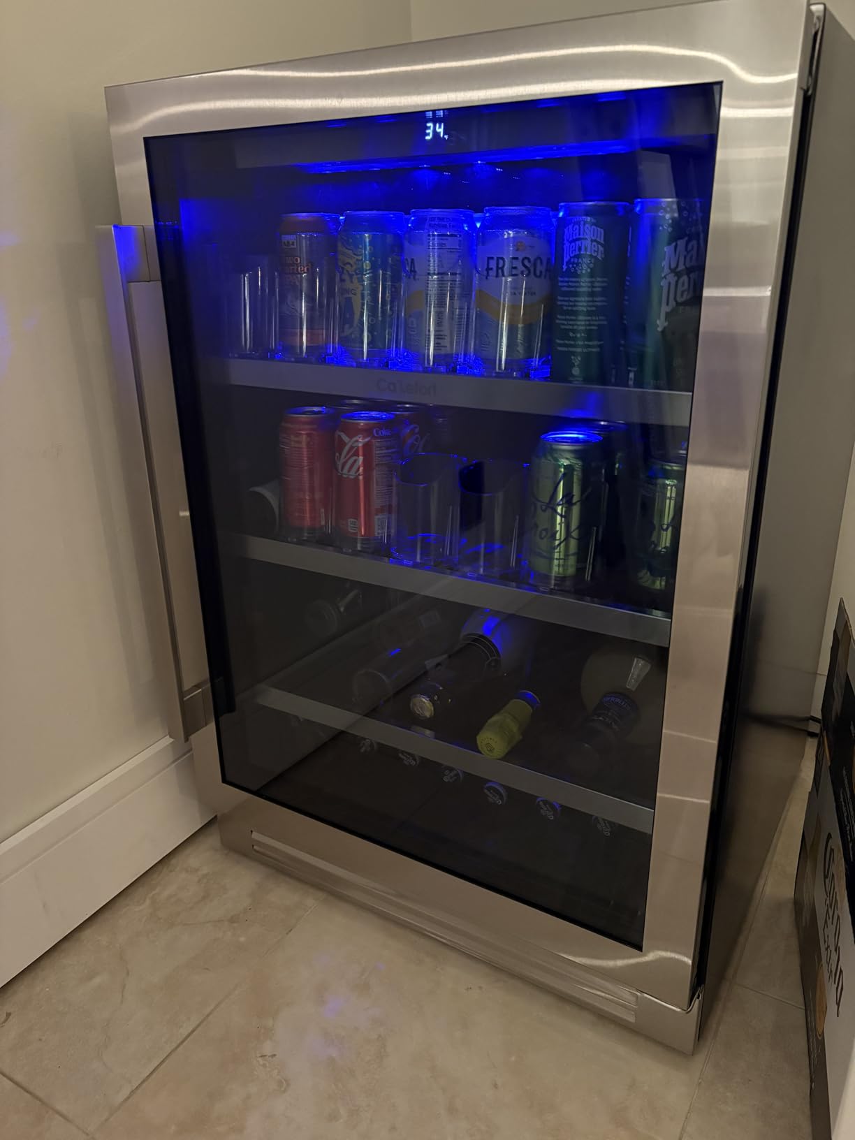 Ca'Lefort 24 inch Beverage Refrigerator, 180 Can Beverage Fridge customer photo 2