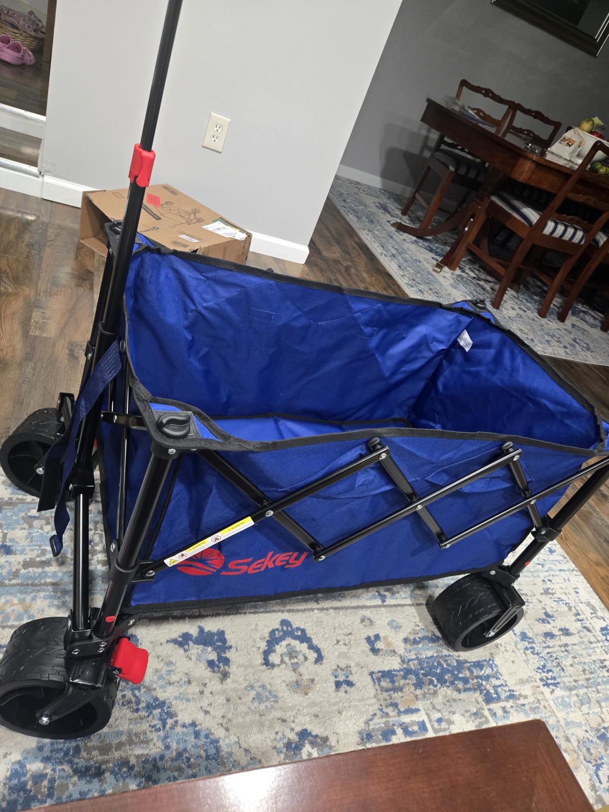 Sekey 250L Beach Wagon, 400 lb Capacity, Foldable, All-Terrain Wheels customer photo 2