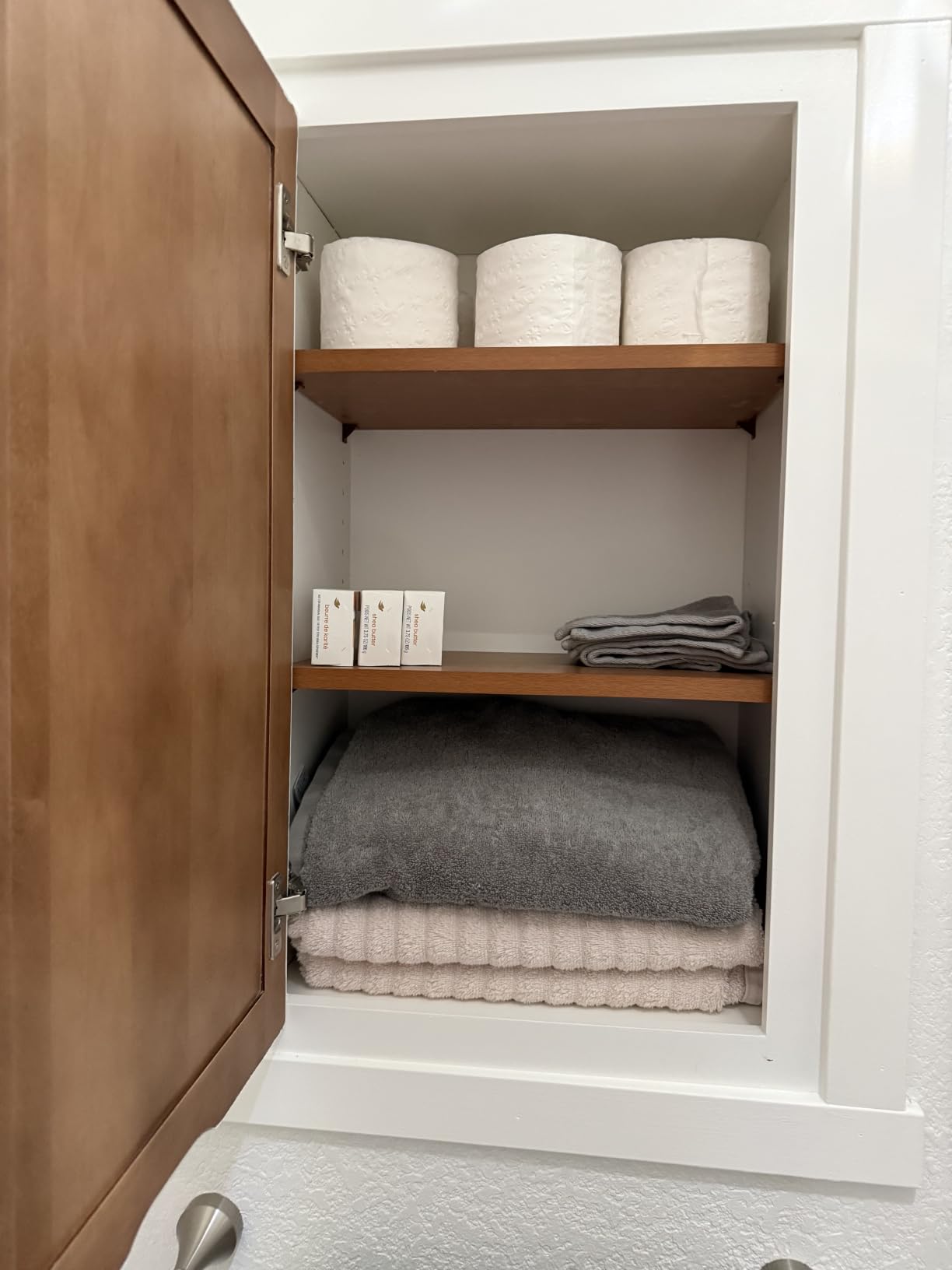 Raised Panel Wall Cabinet - Ready to Assemble, Perfect for Kitchen, Laundry, and Bathroom Storage - 30”W x 30”H x 12”D customer photo 2