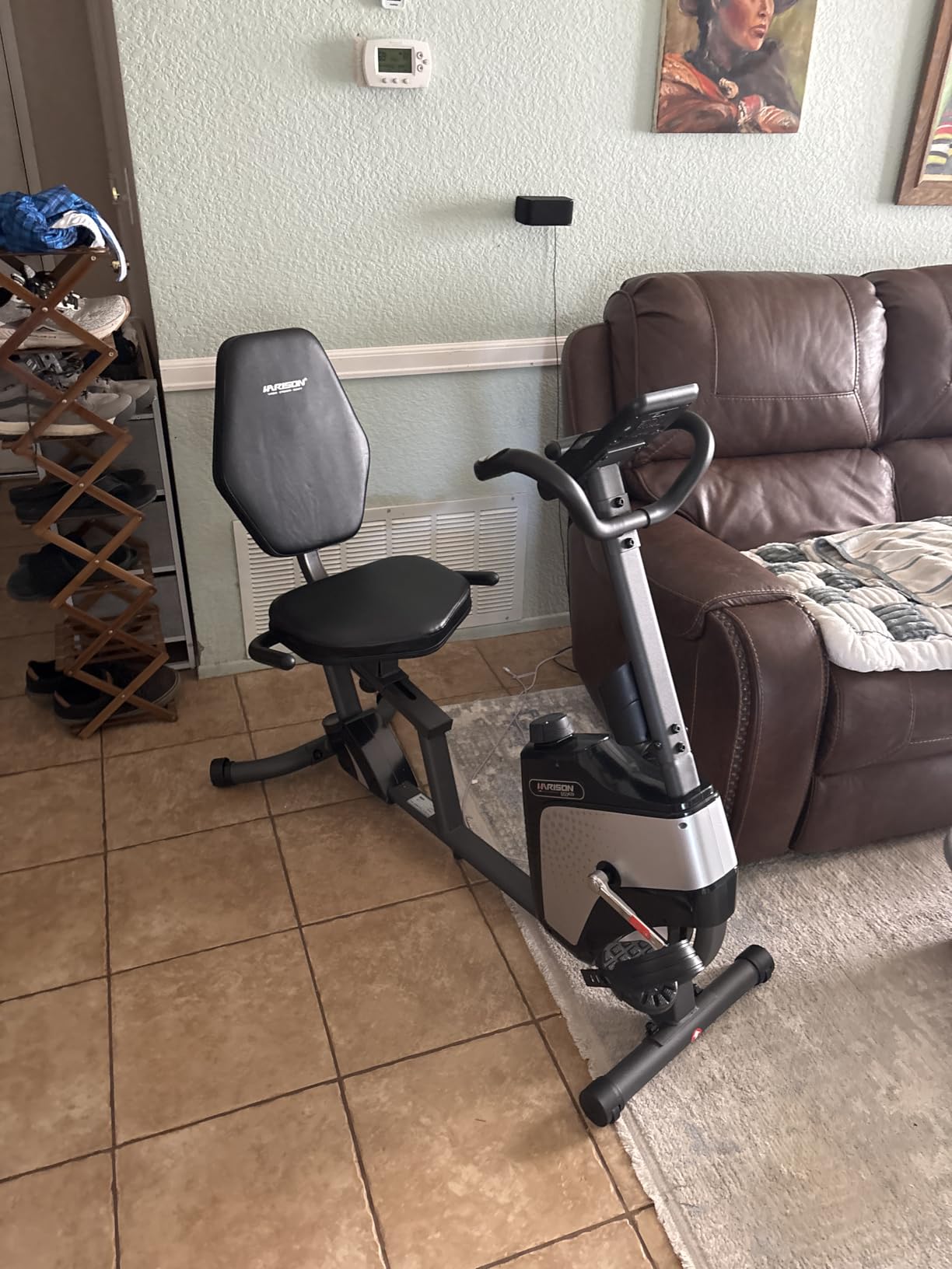 HARISON Recumbent Exercise Bike for Home and Seniors, 450 LB Capacity | Comfortable Seat, Easy Step-Through Frame and Quiet Magnetic Resistance for Smooth, Low-Impact Daily Workouts customer photo 2