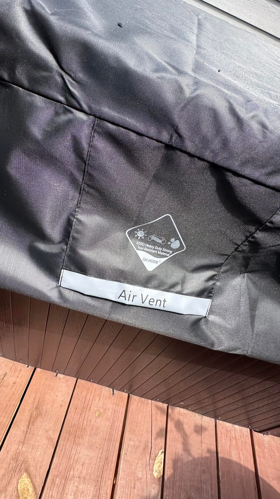QH.HOME Waterproof Hot Tub Cover 85 x 63 with Ratchet Tie-Down System customer photo 1