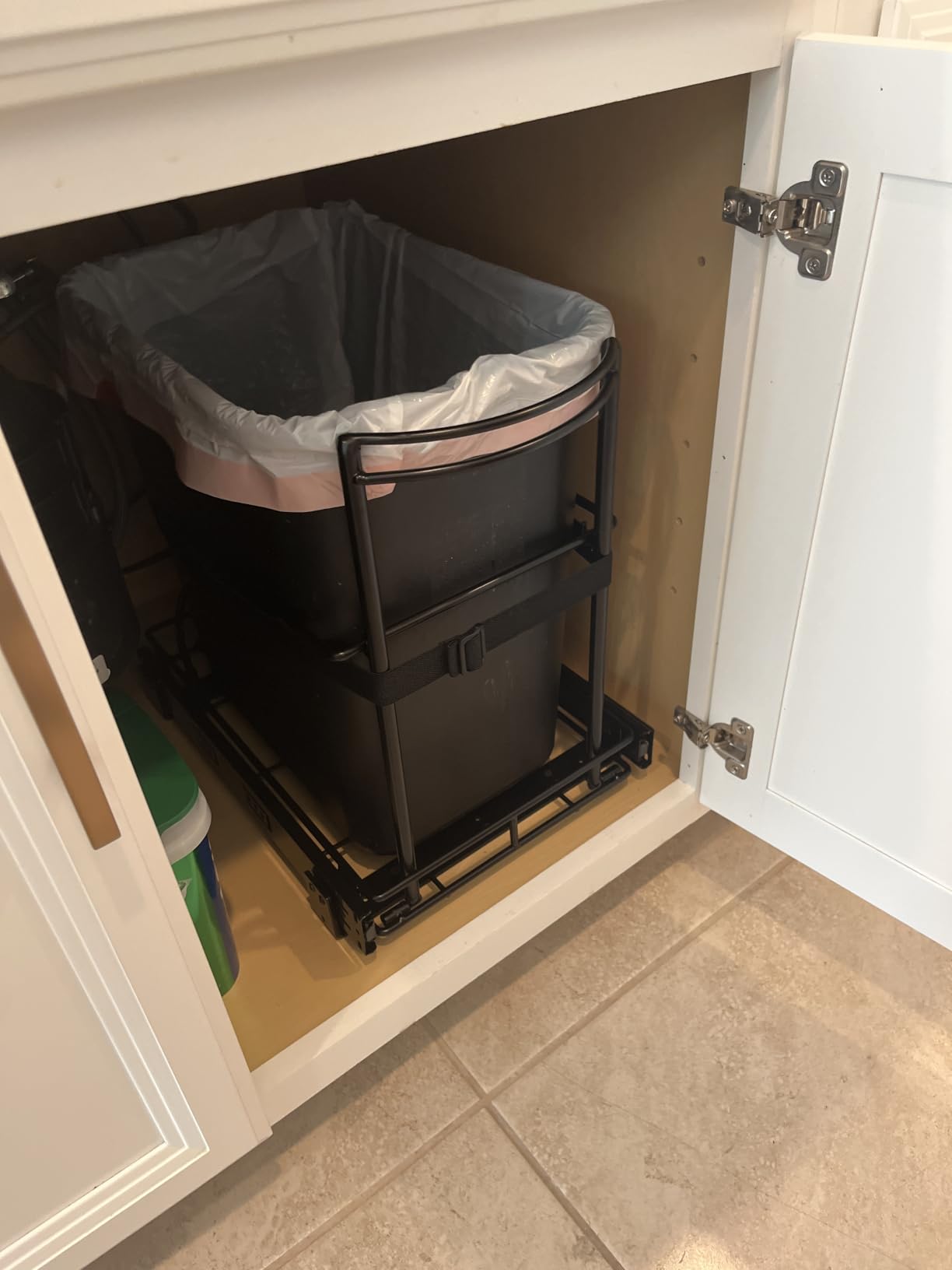 ANASTA Under Sink Trash Can Pull Out Trash Hidden for 30-50 Qt 7-13 Gallon customer photo 1