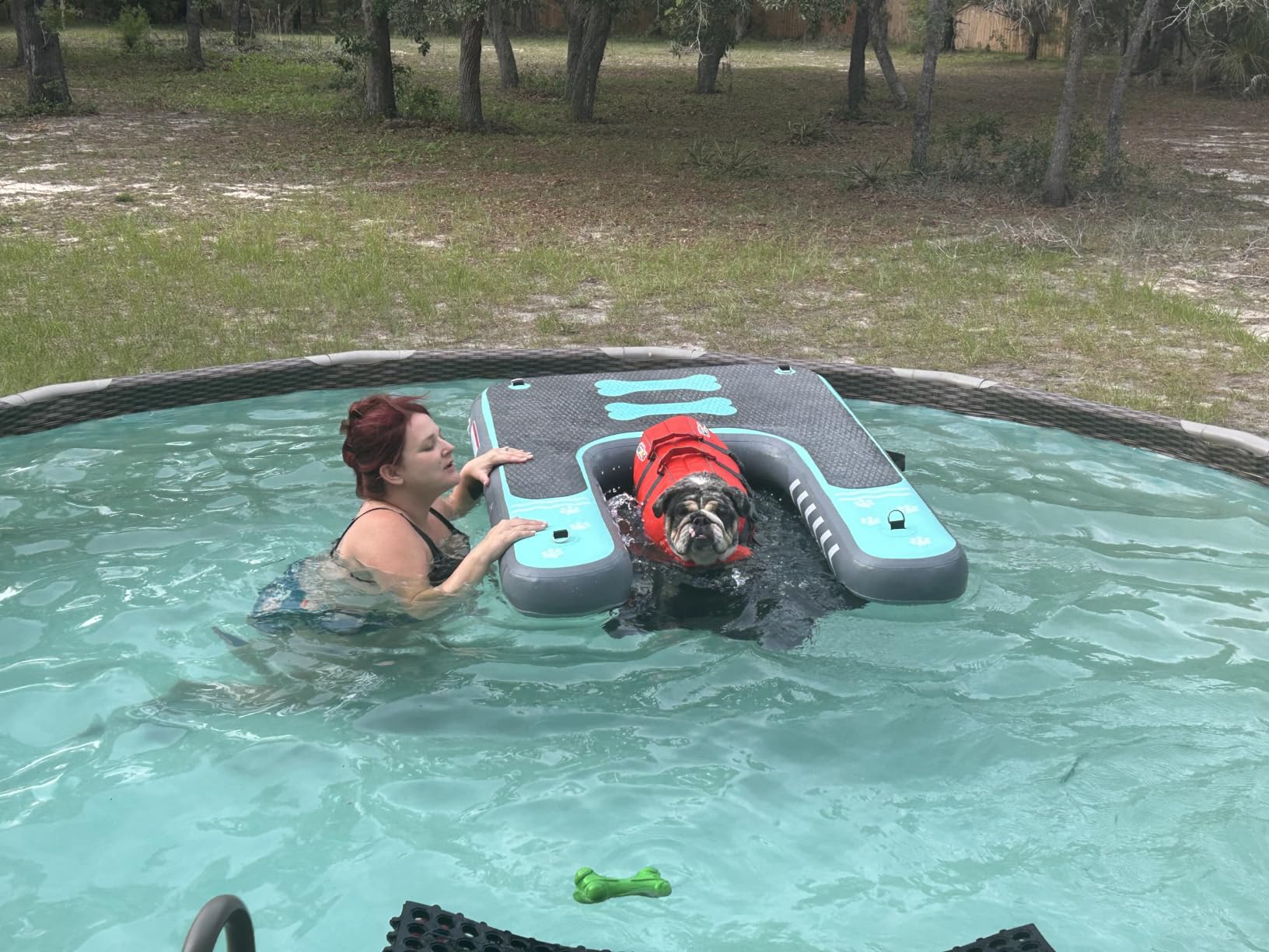 8x6ft Extra Large Inflatable Dog Dock & Boat Ramp for Multiple Large Dogs customer photo 2