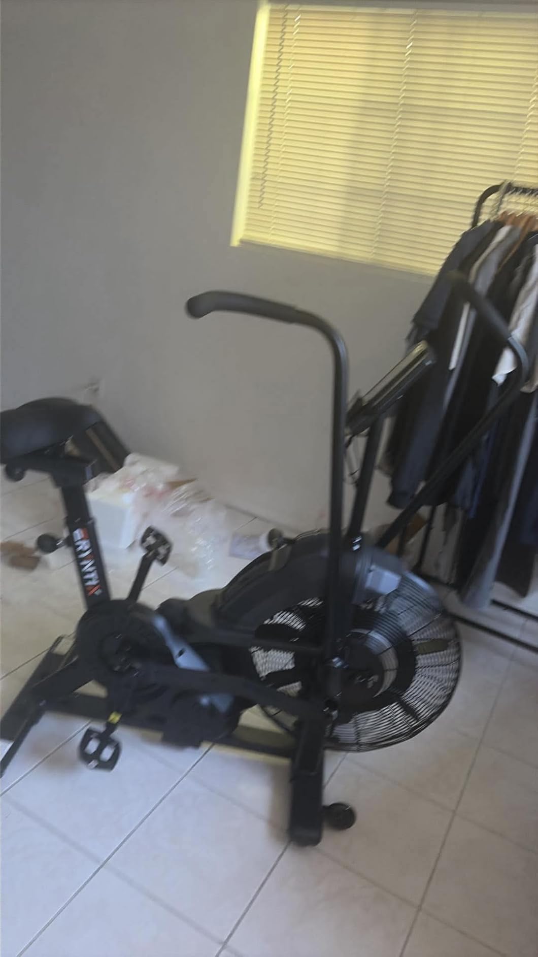 Dual Resistance Air Bike, Magnetic & Air Fan Bike with APP Connection, ISCC PLUS Certified Wind Bikes, Dual-Action Handlebars for Home Gym HIIT Cardio Full Body Workout (350LBS Capacity) customer photo 1