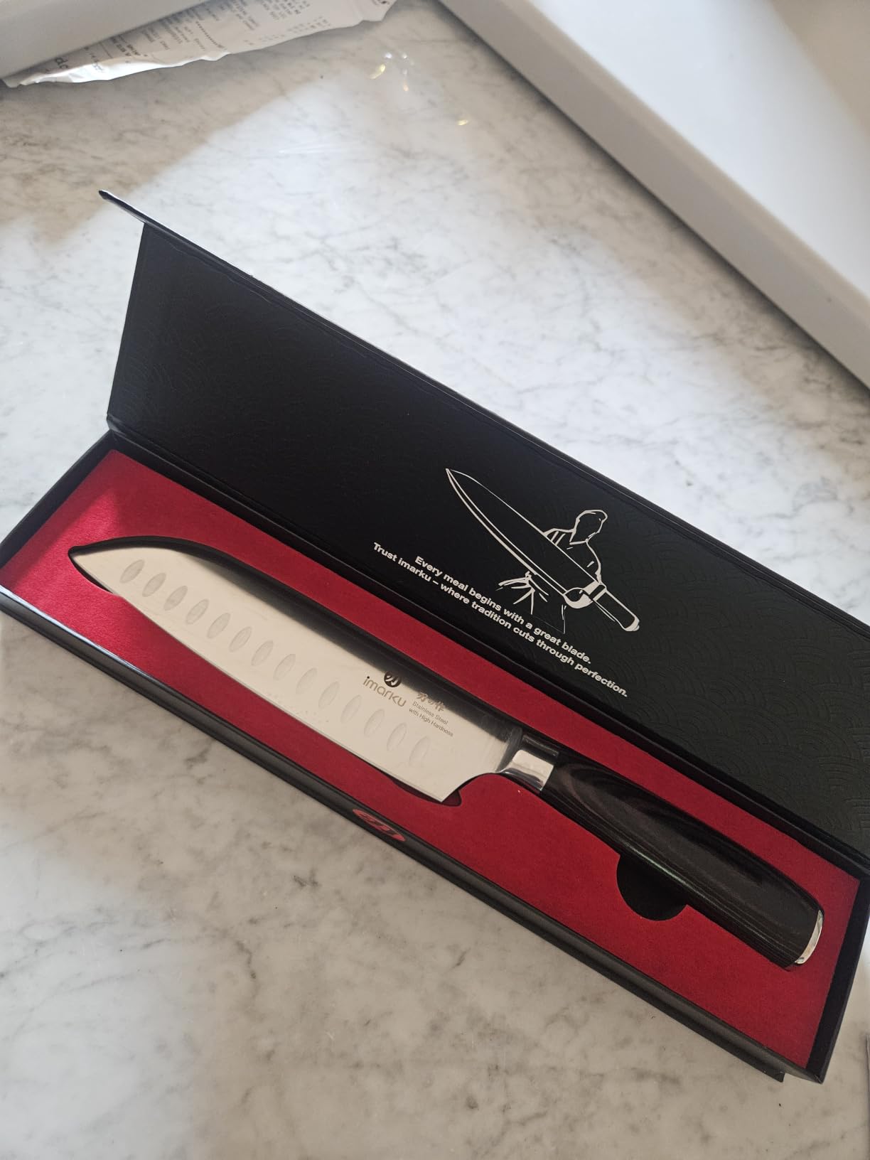 imarku 3 Pieces Knife Set, Japanese High Carbon Stainless Steel Chef Knives customer photo 2