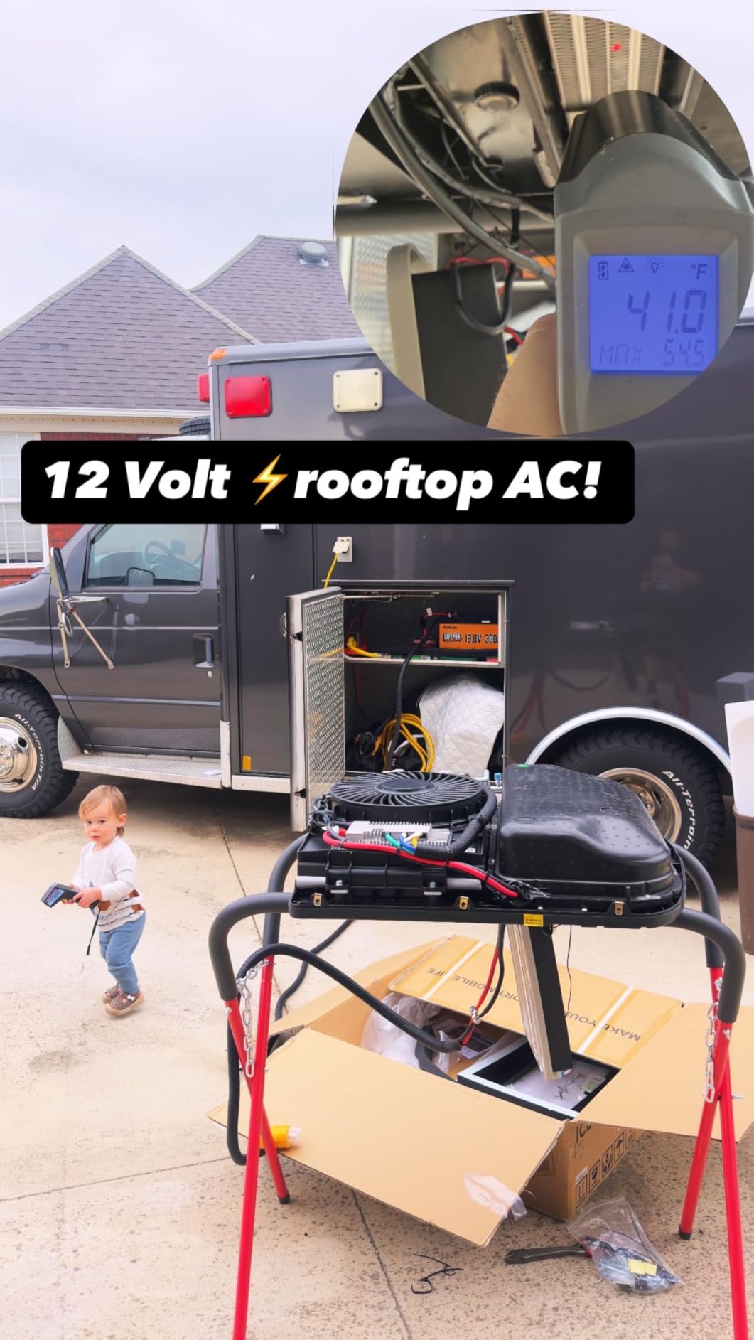Ultra-Slim Body Rooftop 12V DC Inverter RV AC Unit customer photo 2