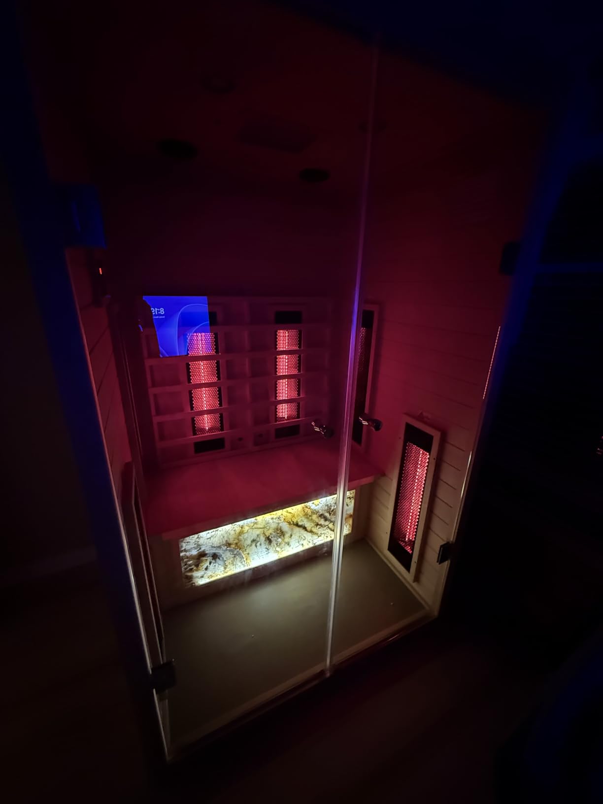 3 Person Infrared Sauna Ceramic Infrared Sauna w/Red Light Therapy customer photo 2