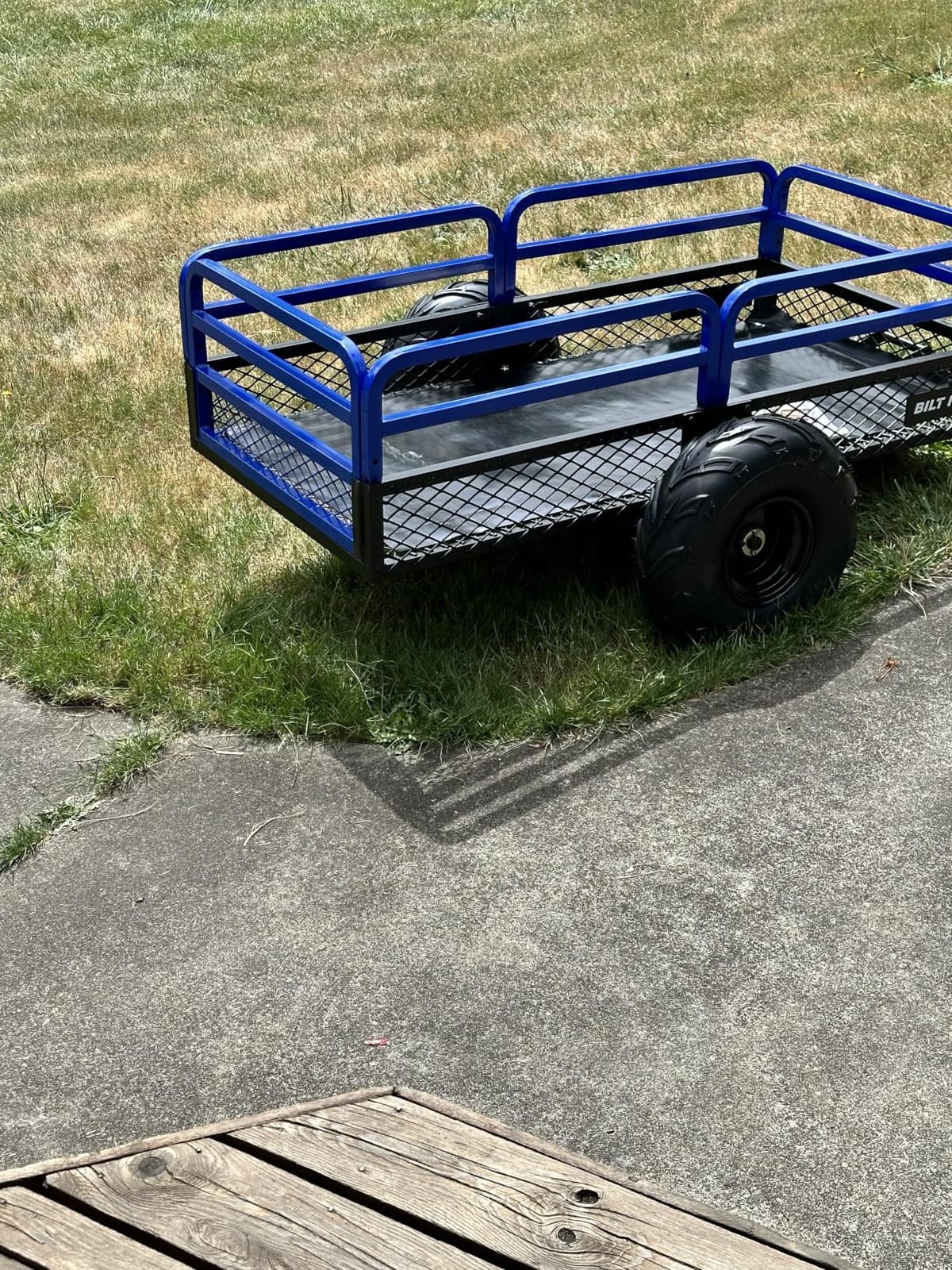 BILT HARD Heavy Duty 1500 lbs Capacity ATV Dump Cart, 11 Cu.Ft Tow Behind Garden Trailer, Pull Behind Yard Dump Trailer for Mowers, Tractor, ATVs customer photo 2