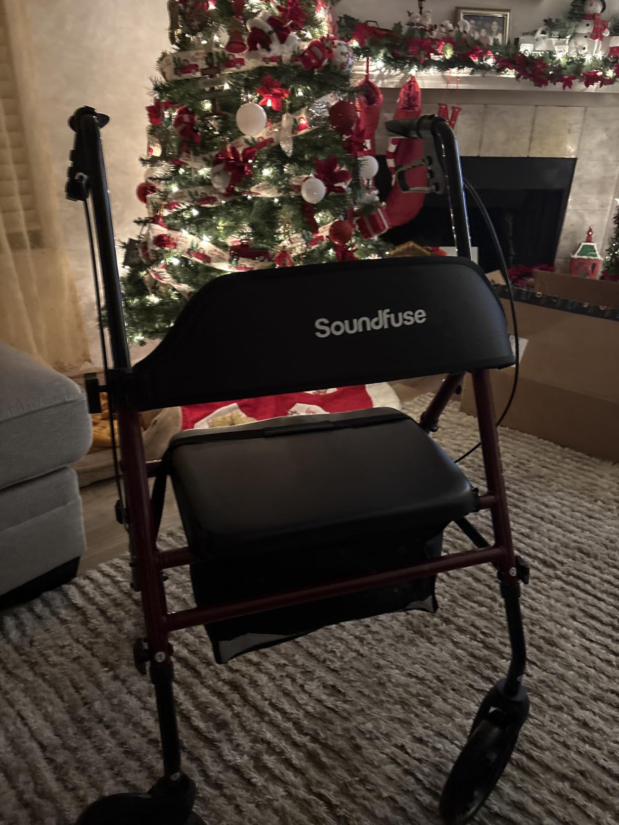 soundfuse Foldable Rollator Walkers for Seniors with 16