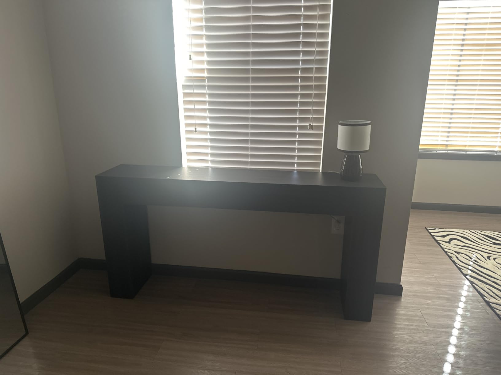 VASAGLE 63 Inches Entryway Table, Thick Tabletop Console Table, Farmhouse | Long Console Table, for Hallway, Living Room, Bedroom, Behind the Couch, Honey Brown, ULNT147KB01S customer photo 2