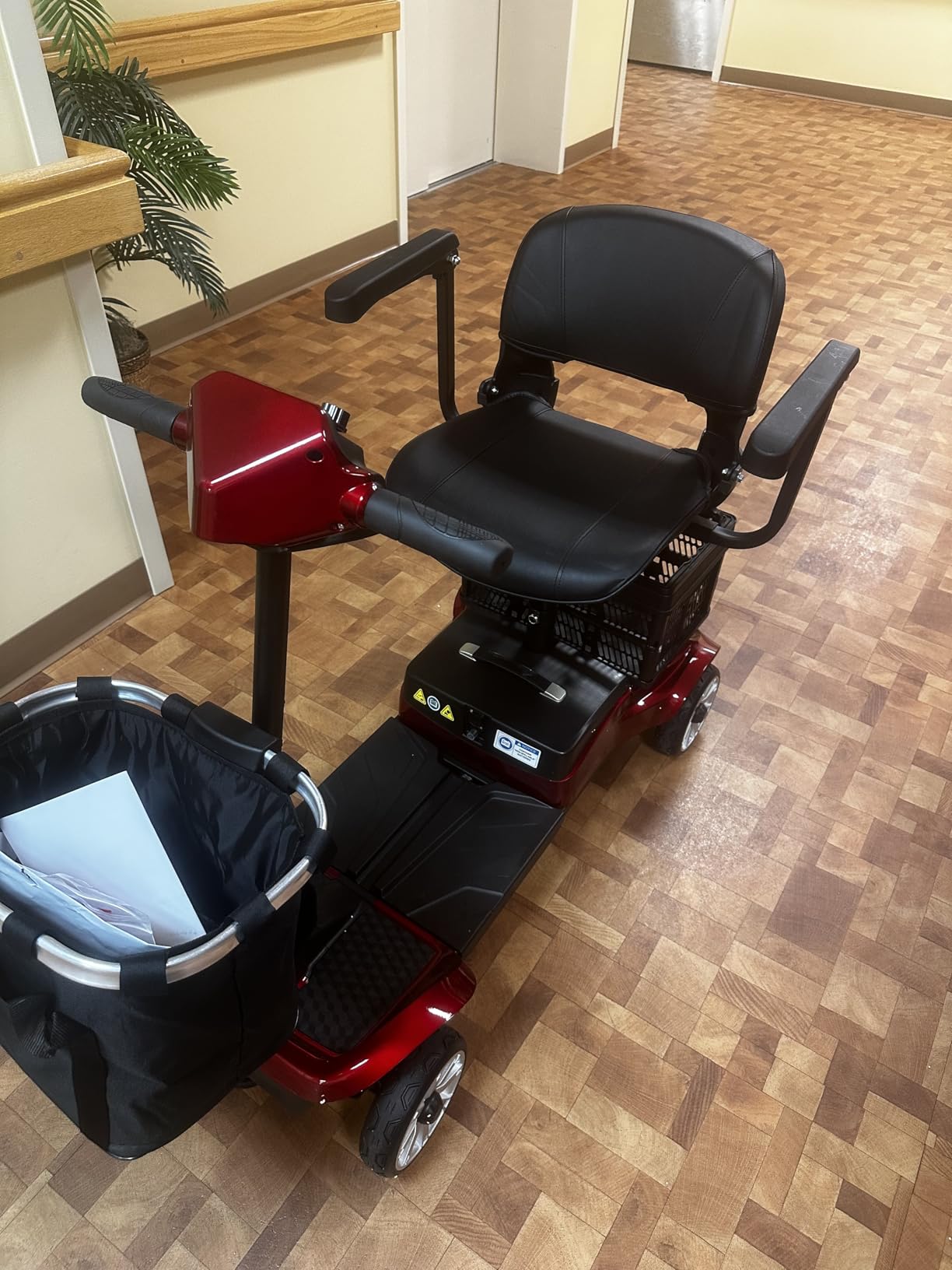Mobility Scooter for Adults with Spare Battery – 24.8 Miles Total Range, 4-Wheel Foldable Portable Motorized Scooter, 330 lbs Capacity, Dual Baskets, Cup & Phone Holder, Blue customer photo 1