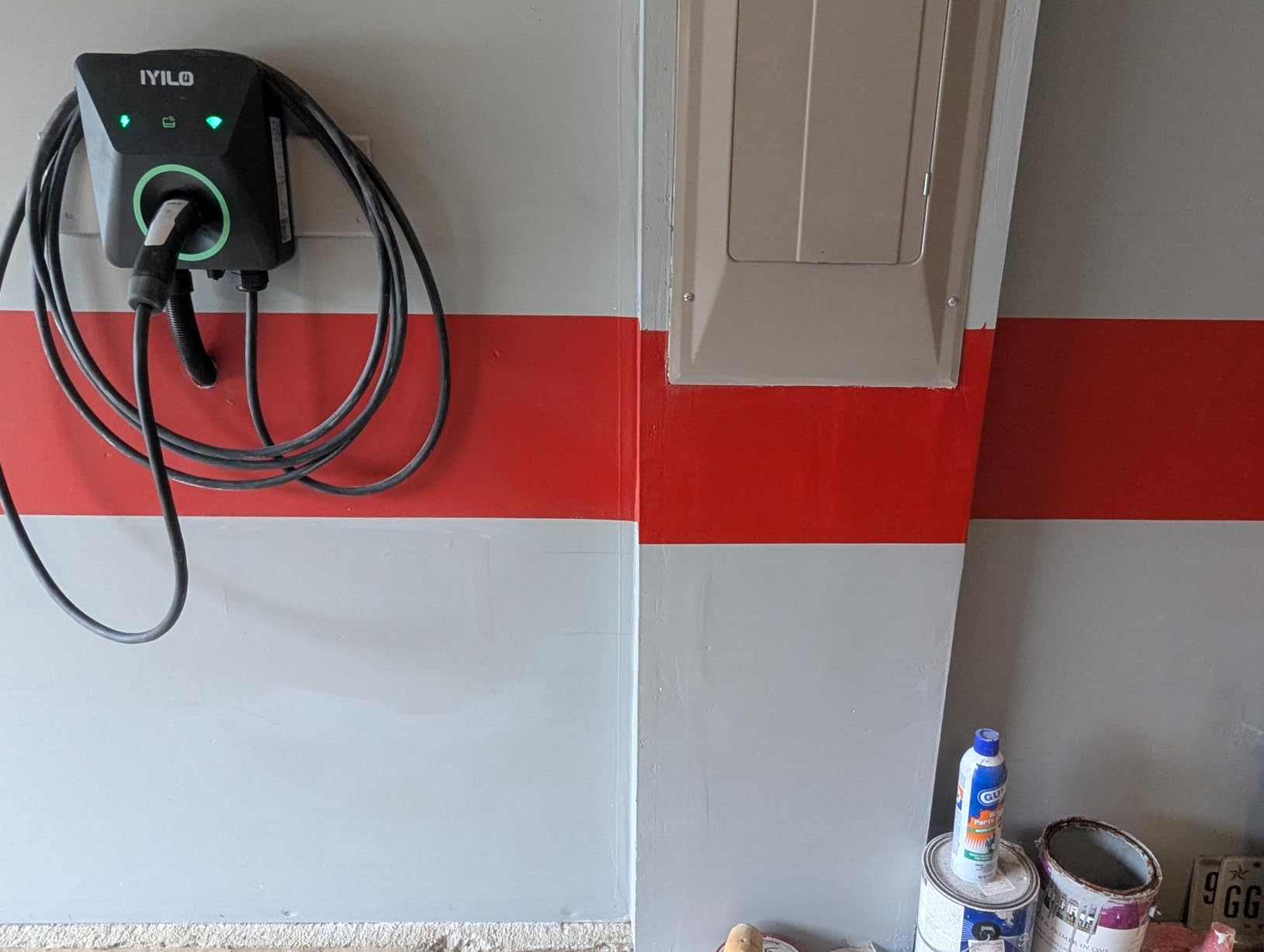 Level 2 EV Charger for Tesla, 48Amp/11.5KW, UL 2594/ETL/Energy Star | NACS(J3400) Wall Supports Power Sharing & Dynamic Load Balancing, Temp Sensors, WiFi Smart APP, Scheduled Charging, Hardwired customer photo 1