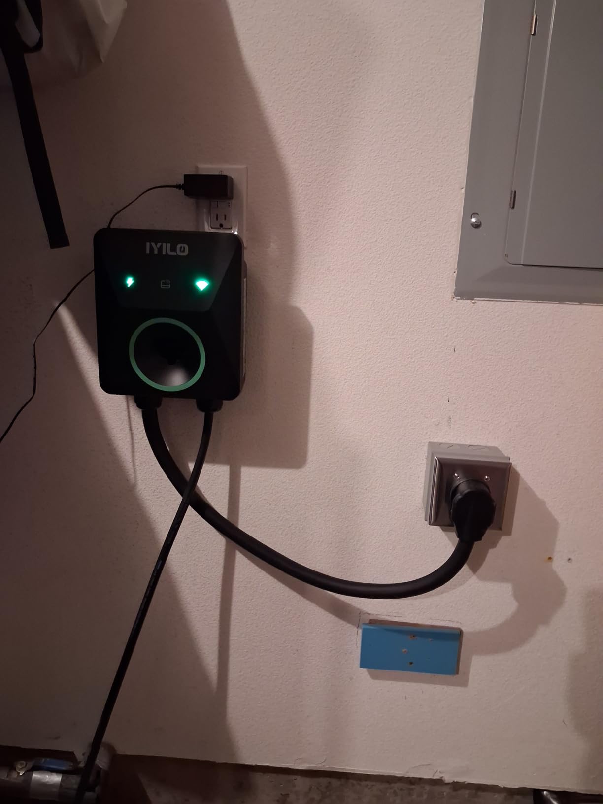 Level 2 EV Charger for Tesla, 40Amp/9.6KW, UL 2594/ETL/Energy Star | Wall Charger Supports Power Sharing & Dynamic Load Balancing, Temp Sensors, WiFi, Smart APP, Scheduled Charging, NEMA 14-50P customer photo 1