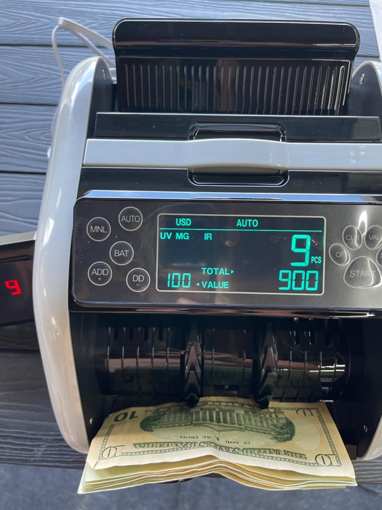 VEVOR Mixed Denomination Money Counter Machine, 1200 Notes/Minute, Cash Counter with Value Count, UV/MG/IR/DD/DBL/HLF/CHN Counterfeit Detection, TFT Display, Money Counting Machine for Dollar and Euro customer photo 1