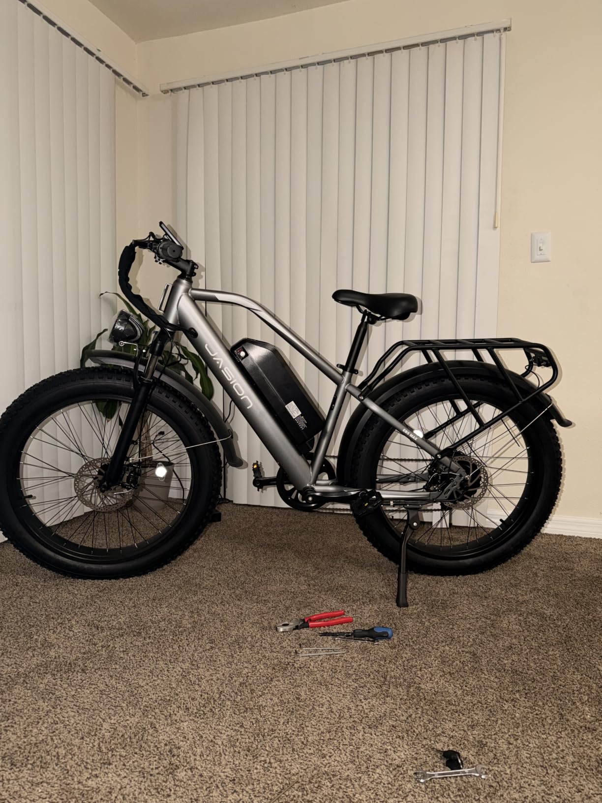 Jasion EB5 MAX Electric Bike for Adults 2000W Peak Motor, 48V 15Ah Battery customer photo 1