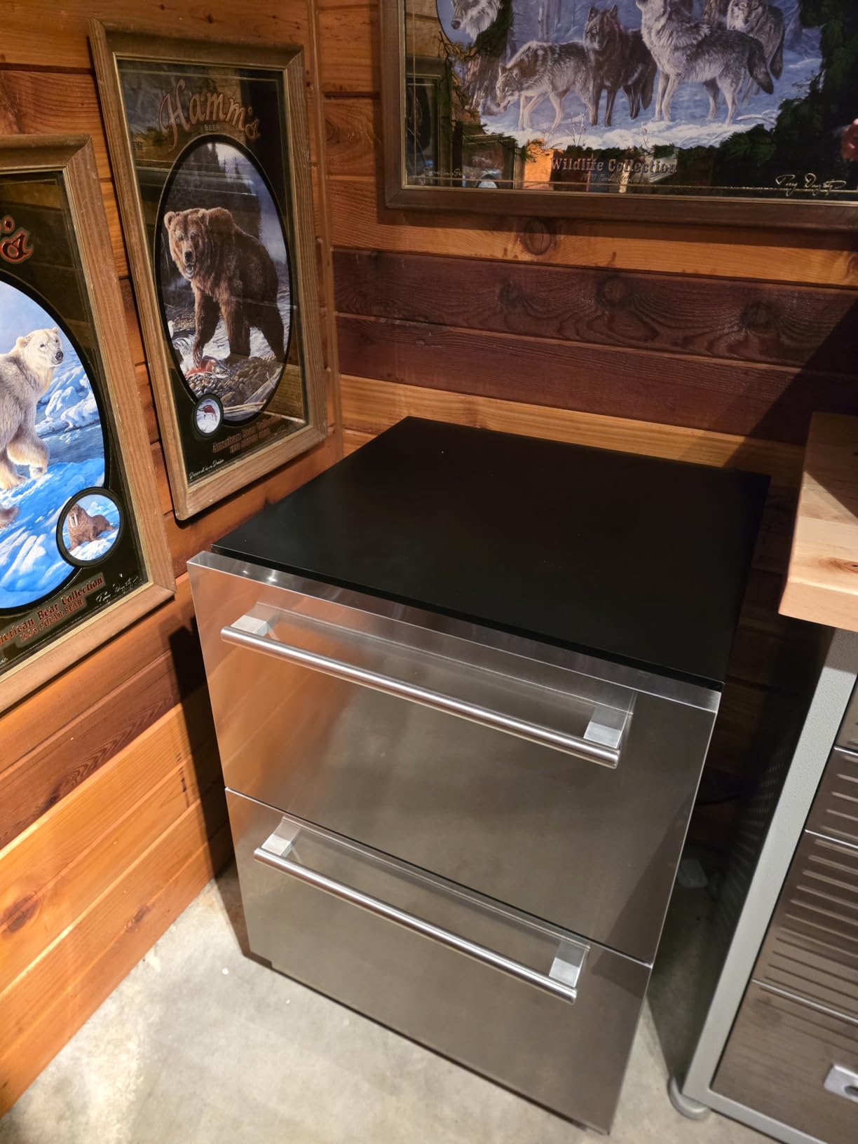 Antarctic Star Outdoor Beverage Refrigerator 24 Inch Wide,Stainless Steel Double Drawer Mini Fridge 145 Cans for Undercounter Built-in or Freestanding,Wine Cooler for Home & Patio,32-50°F,Silver customer photo 1