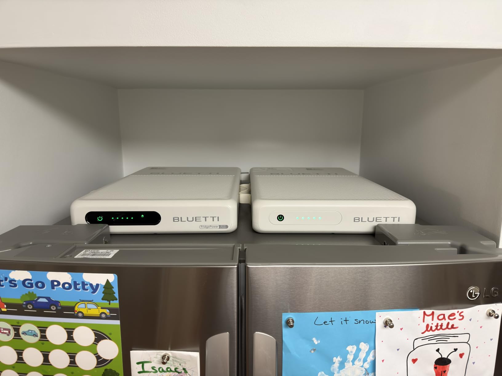BLUETTI FridgePower Portable Power Station, 2016Wh 1800W LFP Battery Backup | 3600W Surge, 4W Self-Consumption, Ultra-Slim 75mm, 10ms UPS, for Fridge, Sump Pump, Home Backup, Emergency, Outage customer photo 2