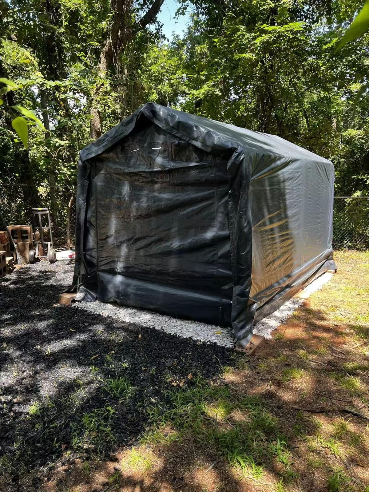 PHI VILLA 13x24ft Portable Garage Carport, Car Tents Storage Shed Canopy customer photo 1