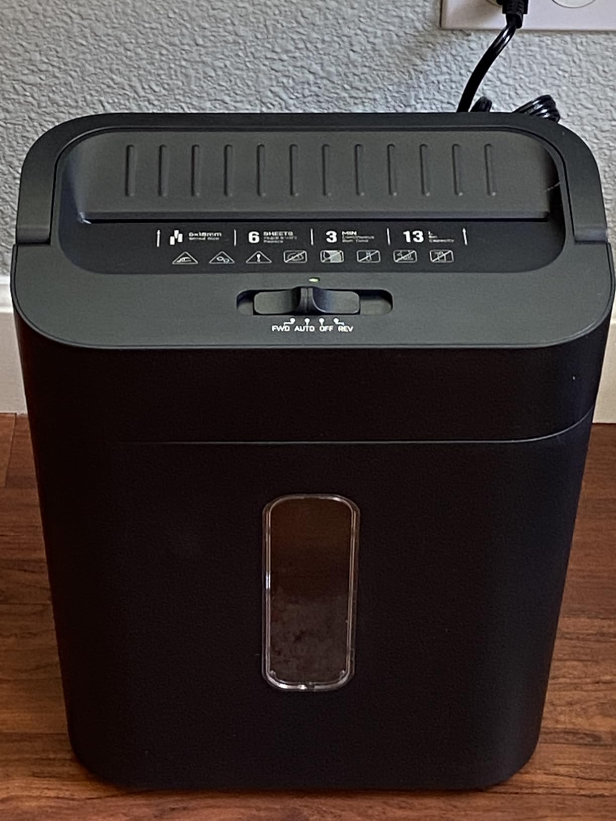 Locksworth 24-Sheet Cross Cut Paper Shredder, 9 Gallon Heavy Duty Commercial Shredder for Home Office, P-5 High Security Shredders for Paper/CD/Credit Card/Staple/Clip, 40-Min Continuous Running Time customer photo 2