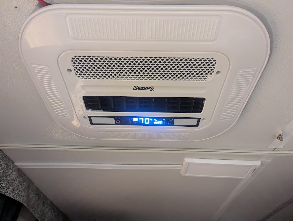 12V RV Air Conditioner | 11000 BTU with Heating | Ultra-Low Power Draw | 43LBS Mini 1-Person DIY Install | Quiet 12 Volt DC Battery Powered Camper AC Unit for Off-Grid Camping, Vans, Trucks, Trailers customer photo 2
