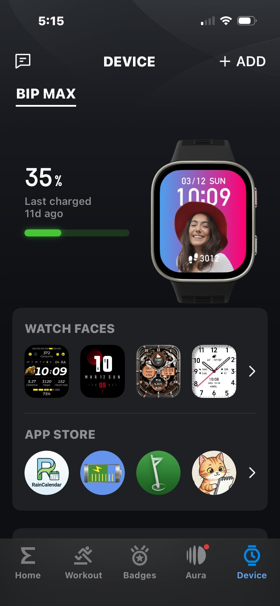 Amazfit Bip Max Smart Watch, 2.07