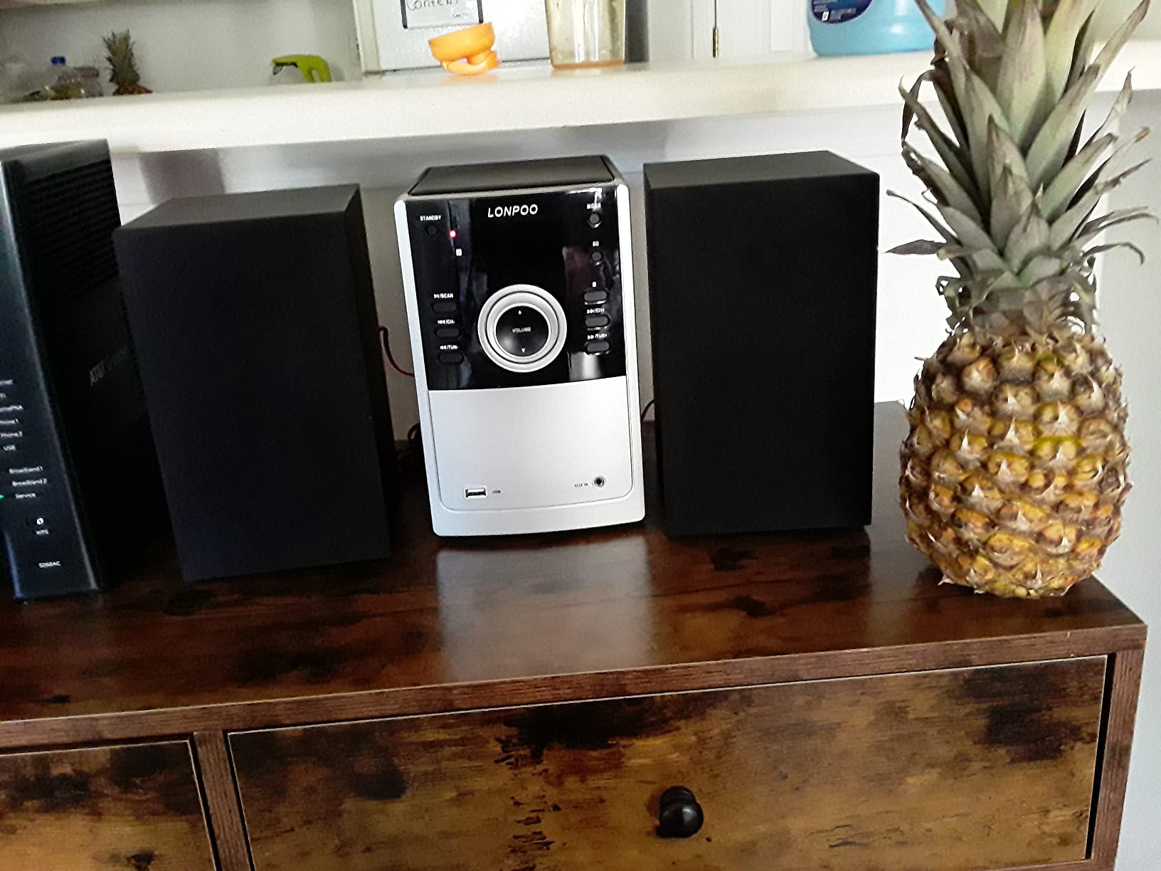 Home CD Stereo Shelf System, 30W Micro HiFi System with Bluetooth customer photo 2