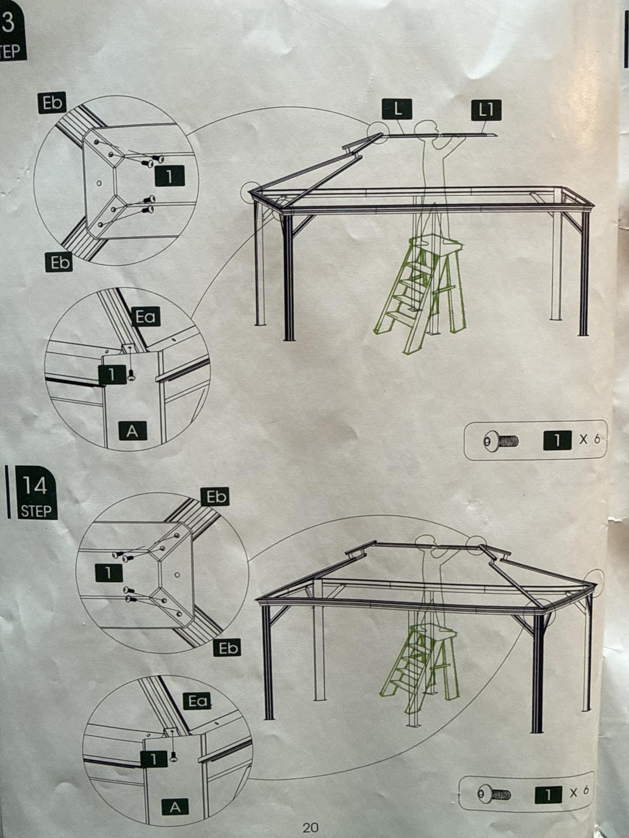 Aoxun 10' X 14' Hardtop Gazebo with Drainage, Aluminum Outdoor Gazebos customer photo 1