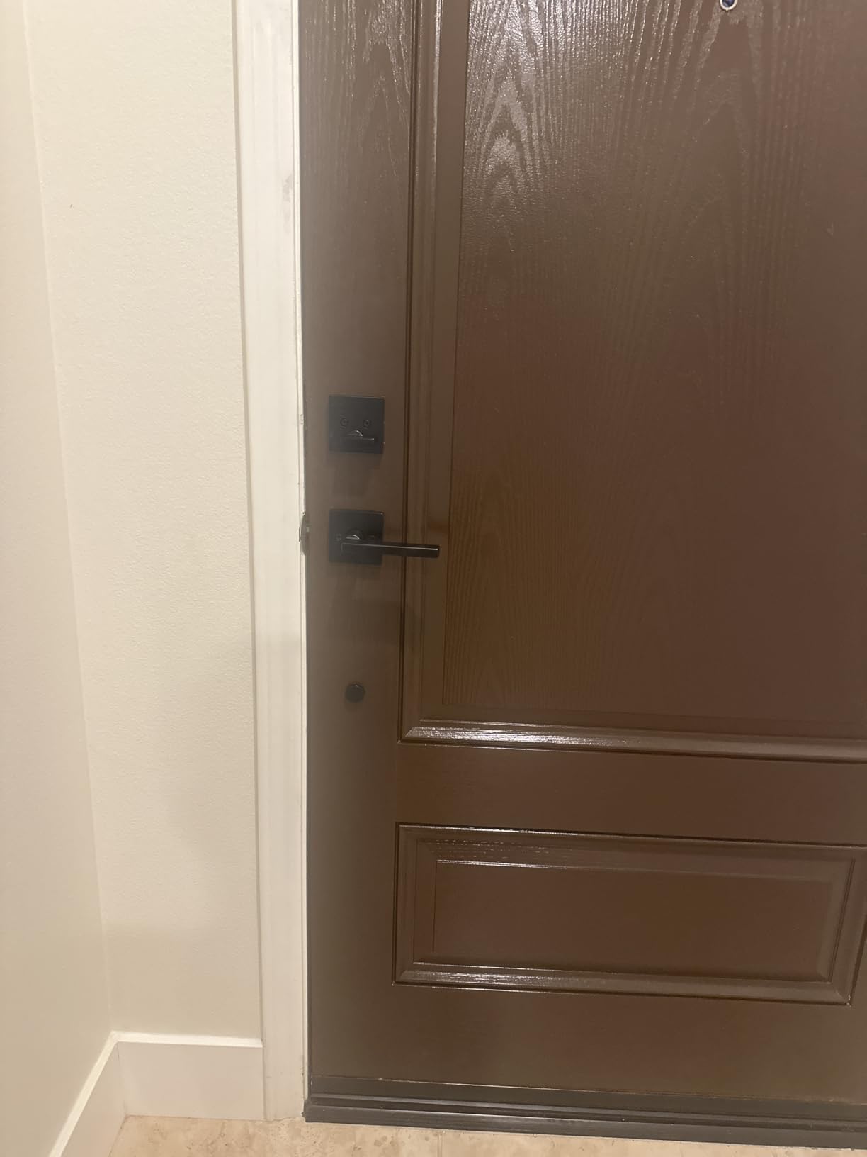 Kwikset San Clemente Front Door Lock Handle and Deadbolt Set, Entry Door Handleset Exterior with Interior Reversible Lever, Matte Black, Pick Resistant SmartKey Rekey Deadbolt Security customer photo 1