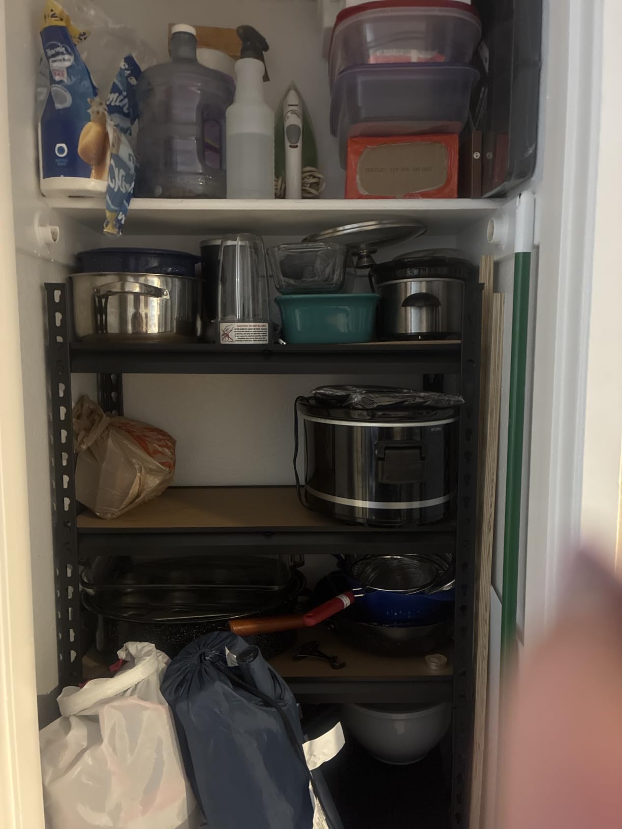 REIBII Galvanized Garage Shelving with PP Boards for Pantry Office Garage customer photo 1