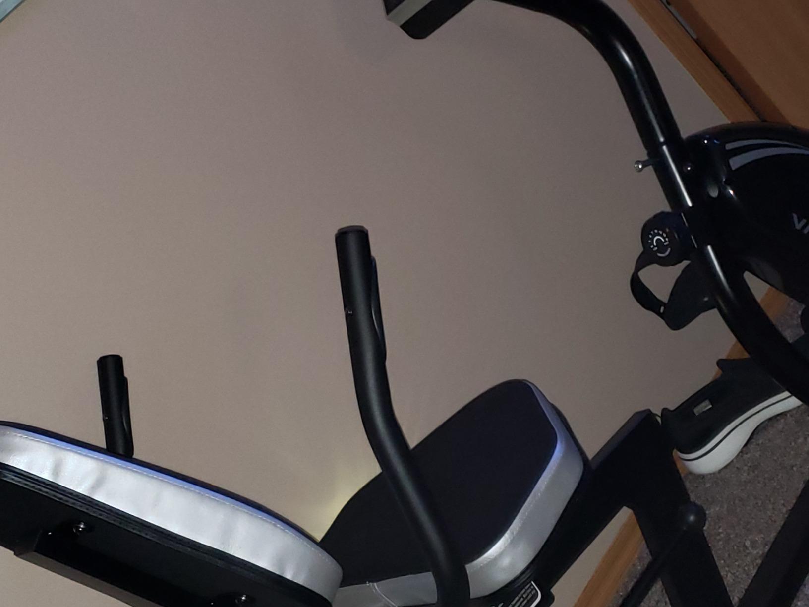 VANSWE Recumbent Exercise Bike for Home Seniors with 380 LB Weight Capacity | Stationary Bike with 16-Level Magnetic Resistance, Bluetooth App Connectivity, Whisper Quiet, Back-lit LED Display customer photo 2