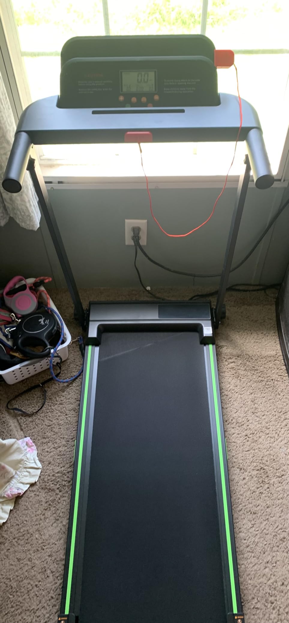 Treadmills for Home, Walking Pad with Incline, Caminadoras para Hacer Ejercicio, 0.6-6.2 MPH Portable Foldable Under Desk Caminadora, Eléctrica Casa Tredmill, Folding Compact Running Machine customer photo 2