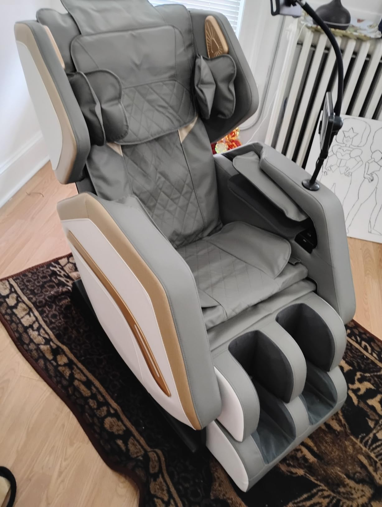 Massage Chair Full Body 14 Fixed Roller Zero Gravity 5 Auto Modes customer photo 2