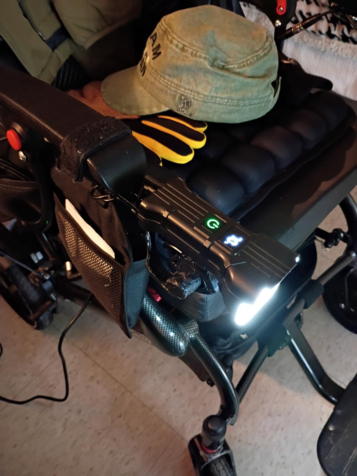 Lightweight Electric Wheelchair for Adults, Orange,15 MI customer photo 2