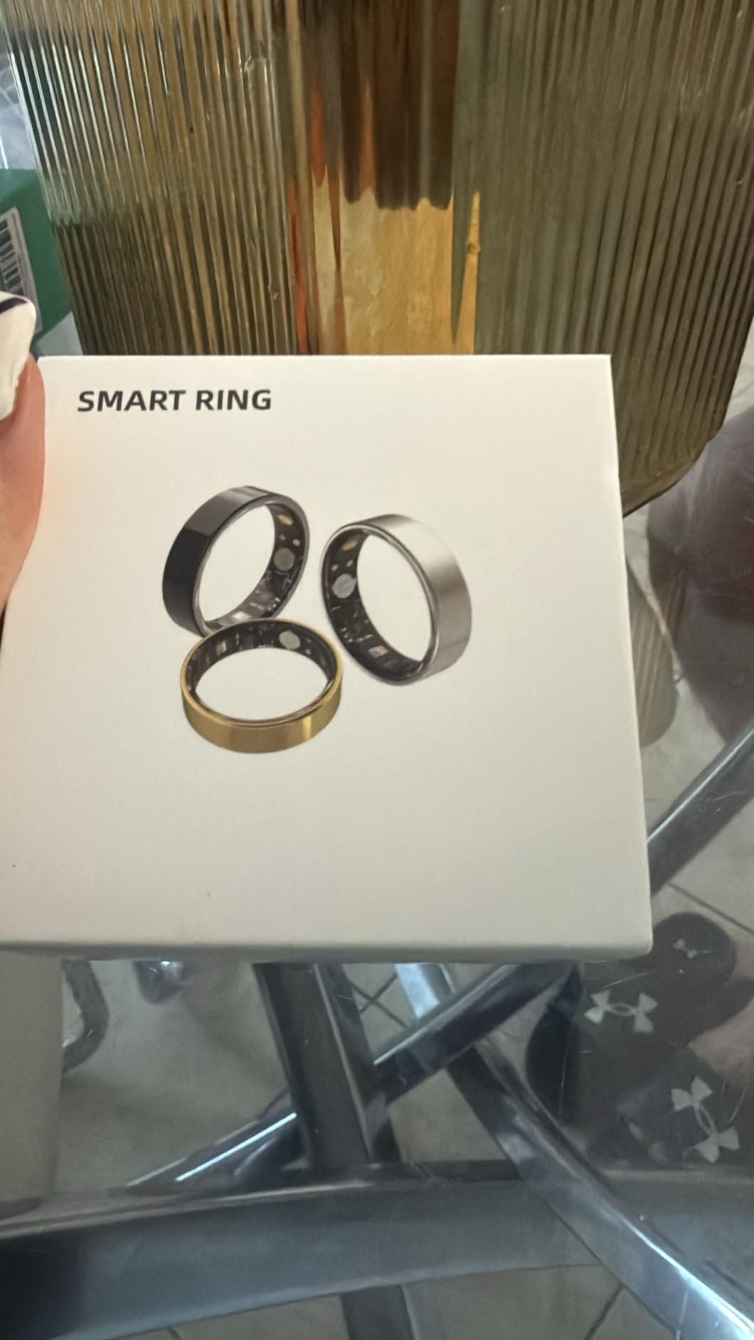 Smart Ring with Sleep Monitoring, Step Counting, Heart Rate, Blood Oxygen for iOS and Android, No Subscription Fee, IP68 Waterproof Health Tracker (Silver, 8) customer photo 1
