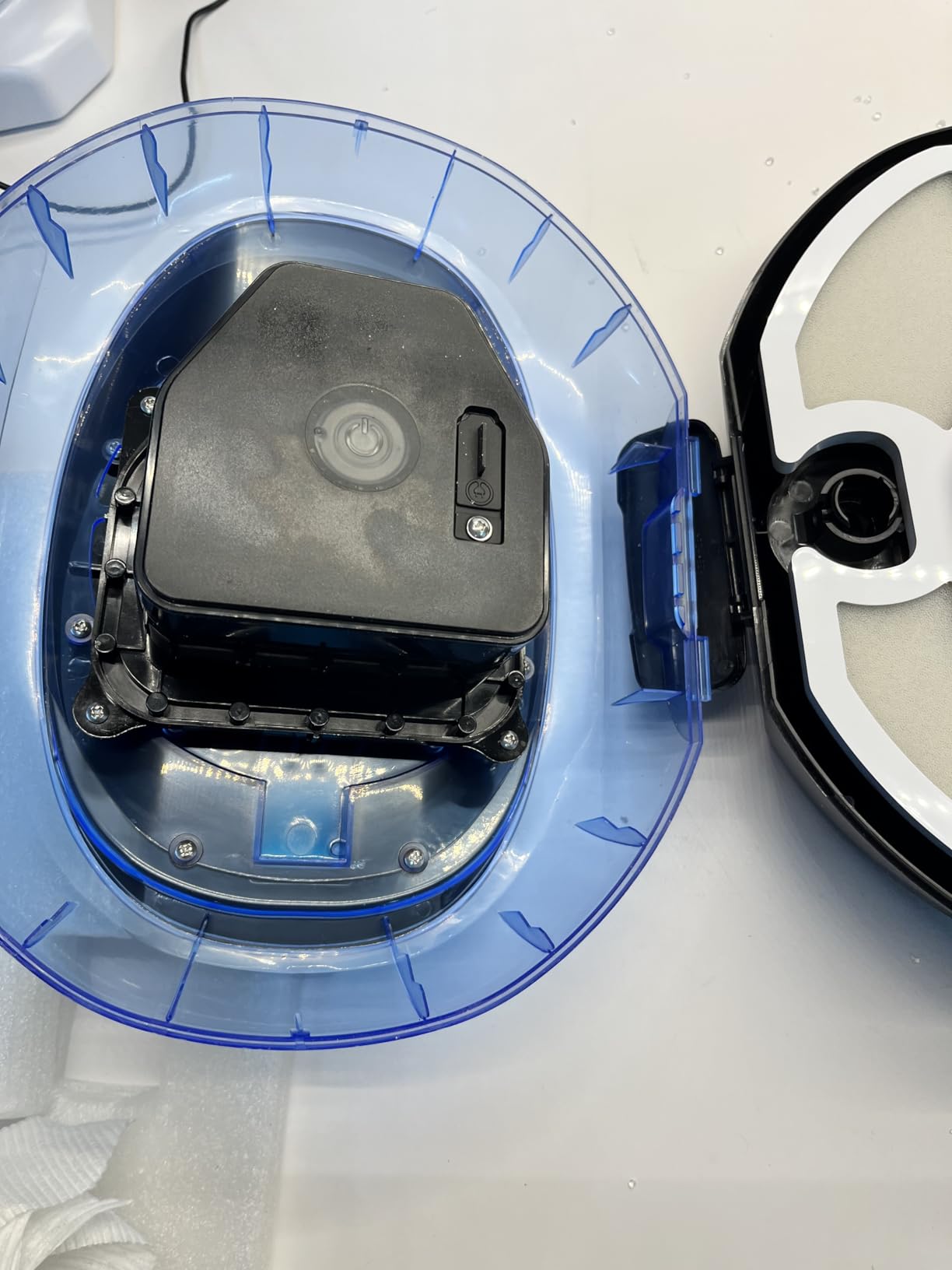 S2 Pool Vacuum Robot for Above Ground Pools, 90-Min Runtime, 861 Sq.Ft Coverage, Cordless Operation, Efficient Cleaning Performance, Dual-Layer Filtration, Panda Black customer photo 2