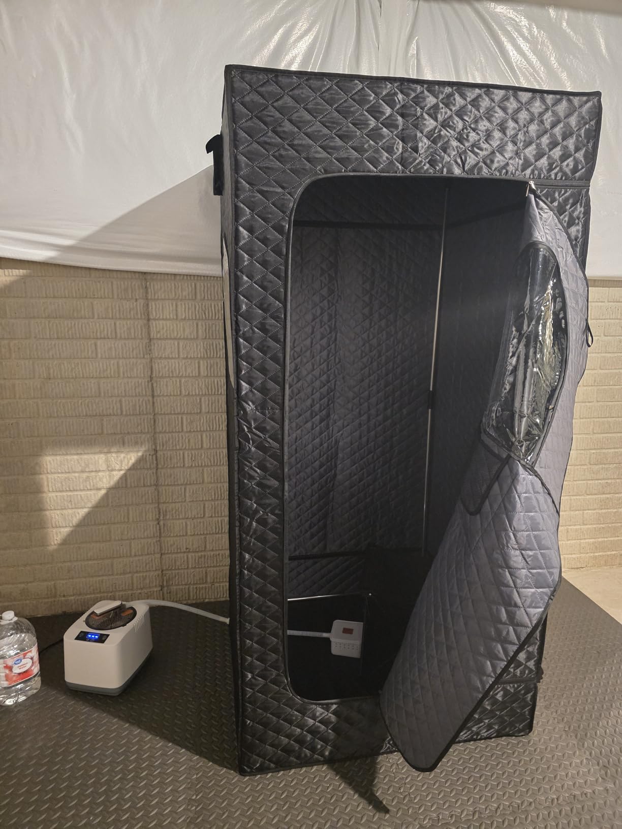 KASUE Infrared Sauna Tent with 3L Steamer, for Home customer photo 2